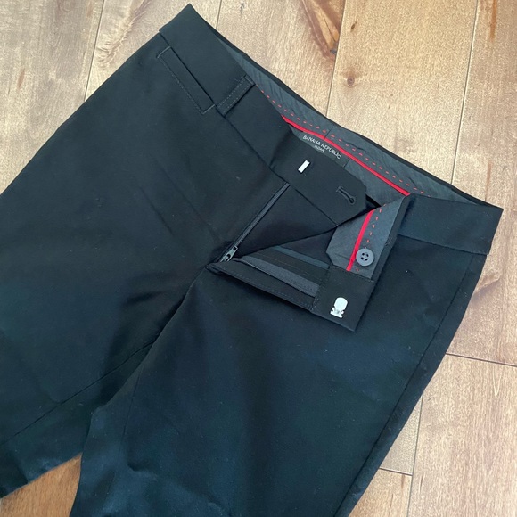 Banana Republic Sloan Black Office Pants BRAND NEW - Picture 1 of 7